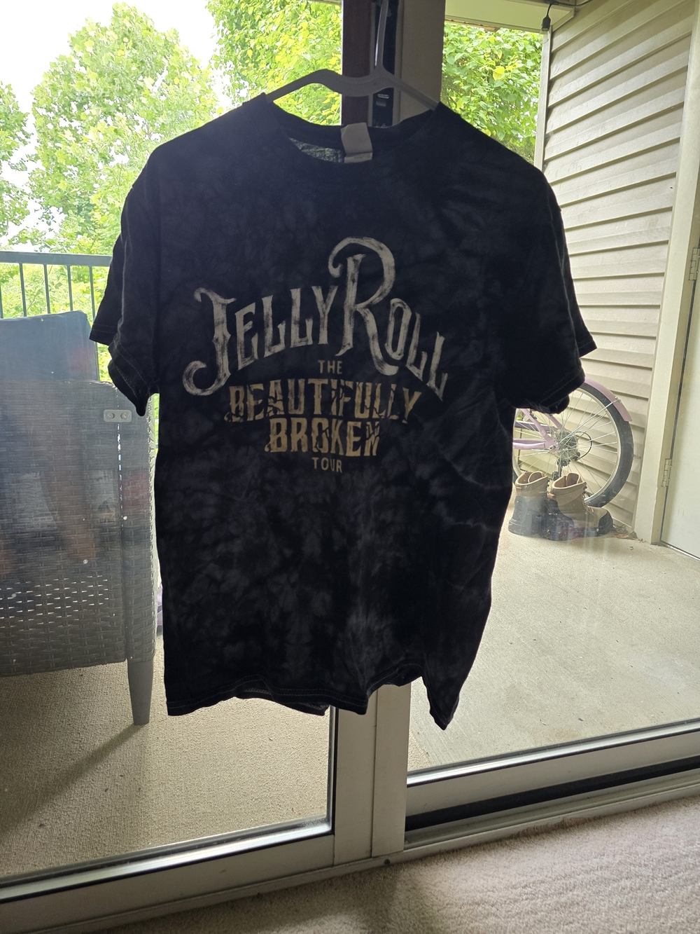 Jelly Roll "The Beautifully Broken" Tie-Dye Tour Tee - Black